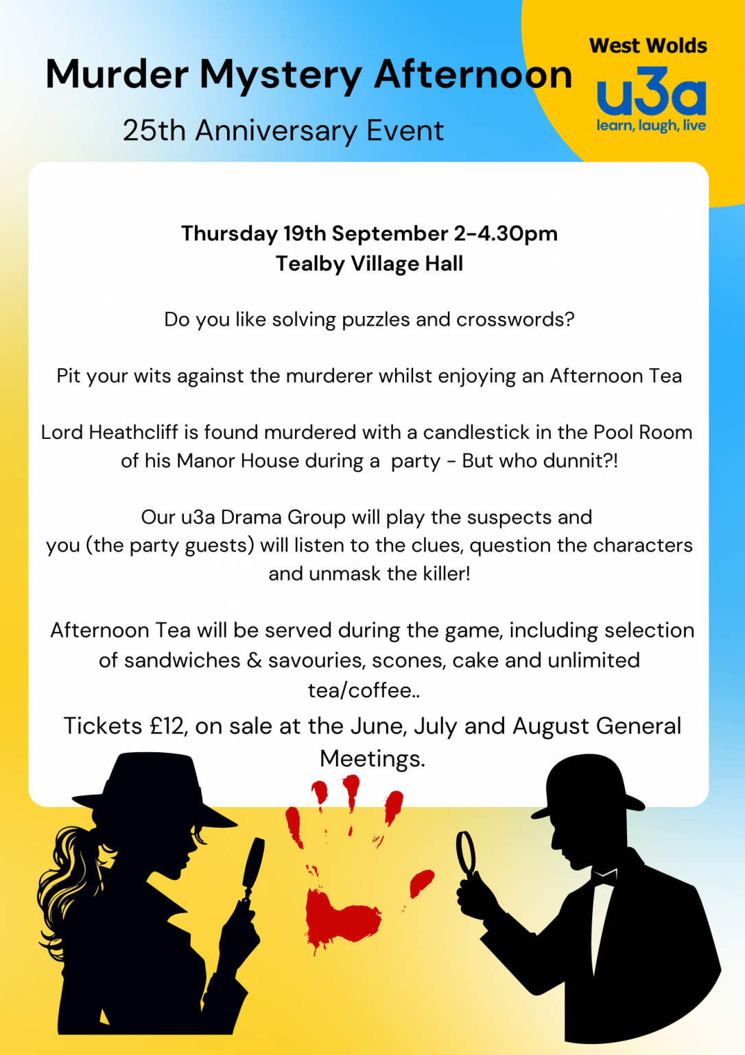murder-mystery-afternoon-with-afternoon-tea-west-wolds-u3a